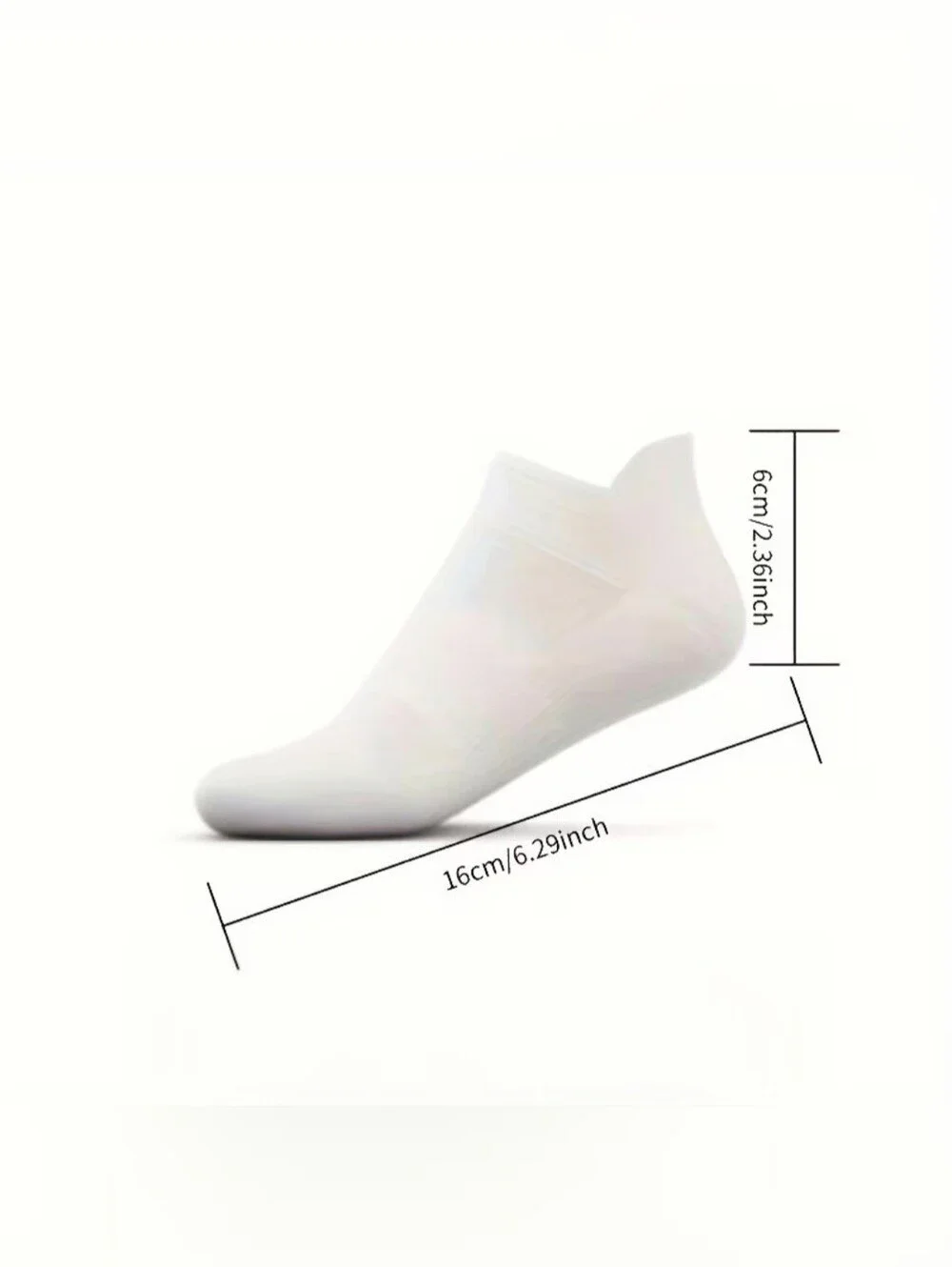 NWT 5 Pairs White Athletic Socks w/ Red Hearts on Cuff - Fits Womens Shoe Sz 5-8